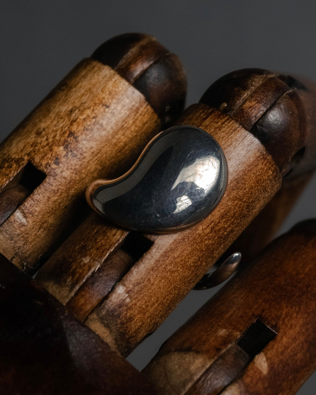 “Georg Jensen” 70’s-90’s Organic spiral silver ring