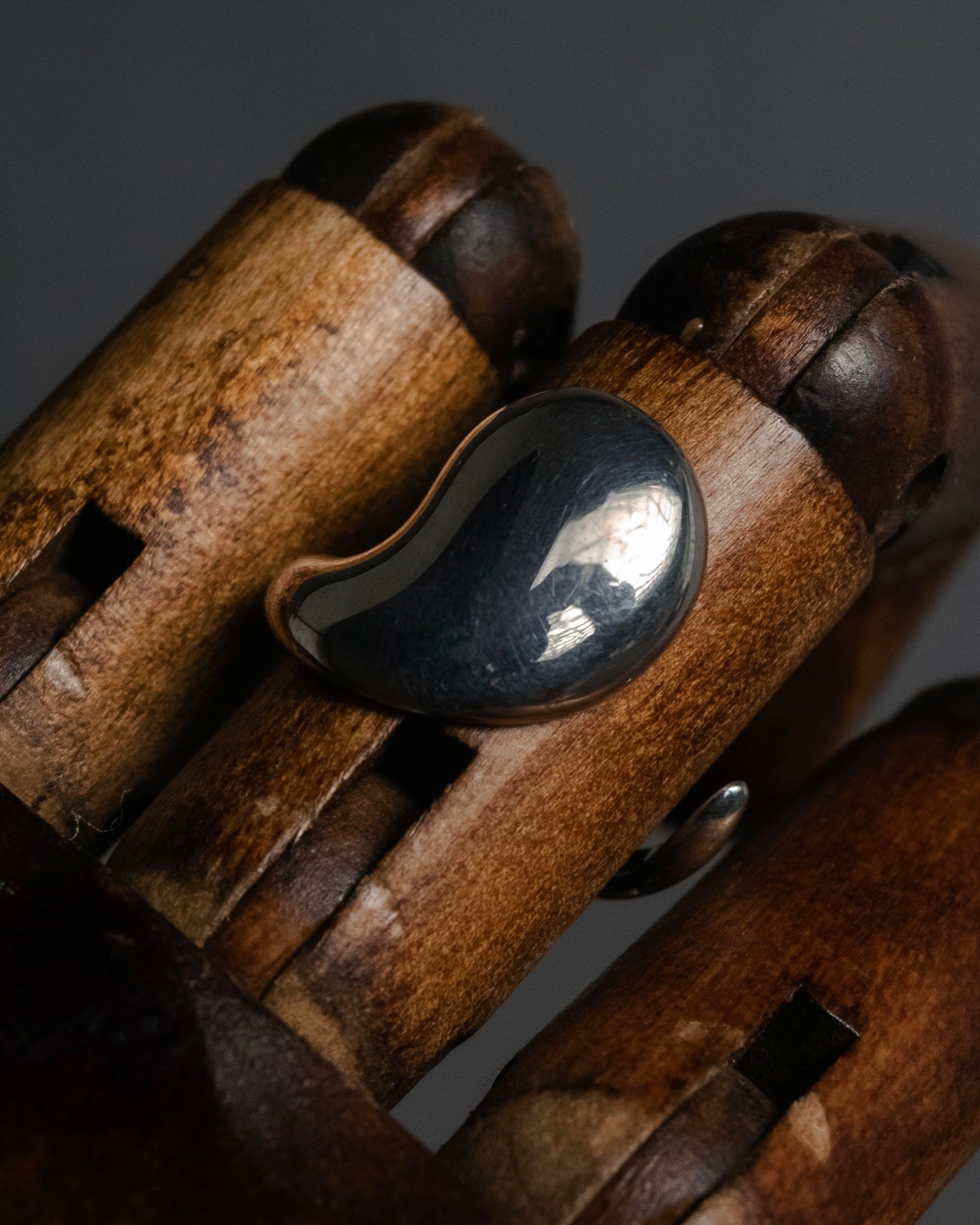 “Georg Jensen” 70’s-90’s Organic spiral silver ring