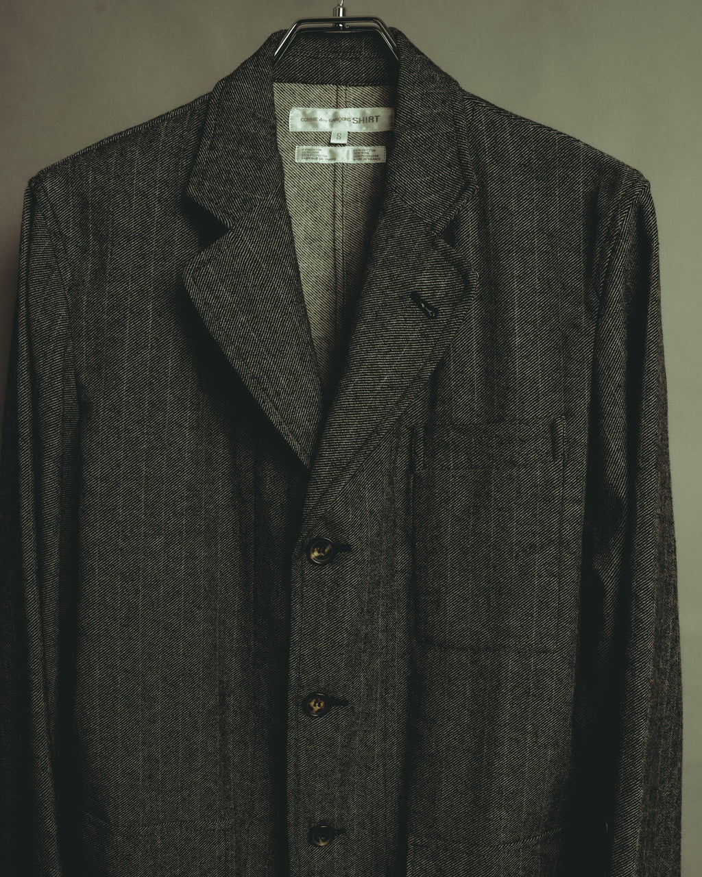 “COMME des GARÇONS SHIRT” 2000's- layered pocket print tailored jacket