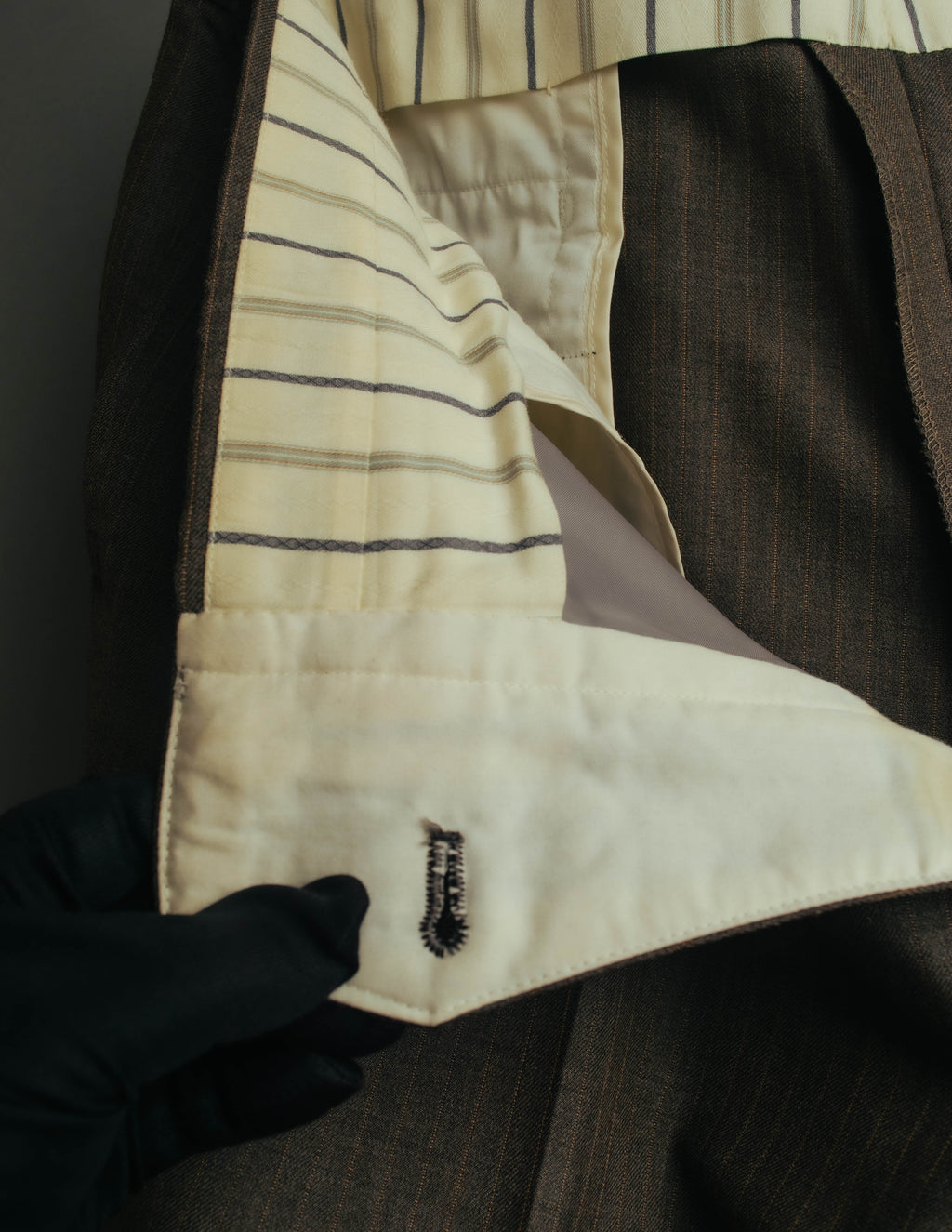 "BURBERRY LONDON" 00's-10's Classic striped double-breasted wool suit