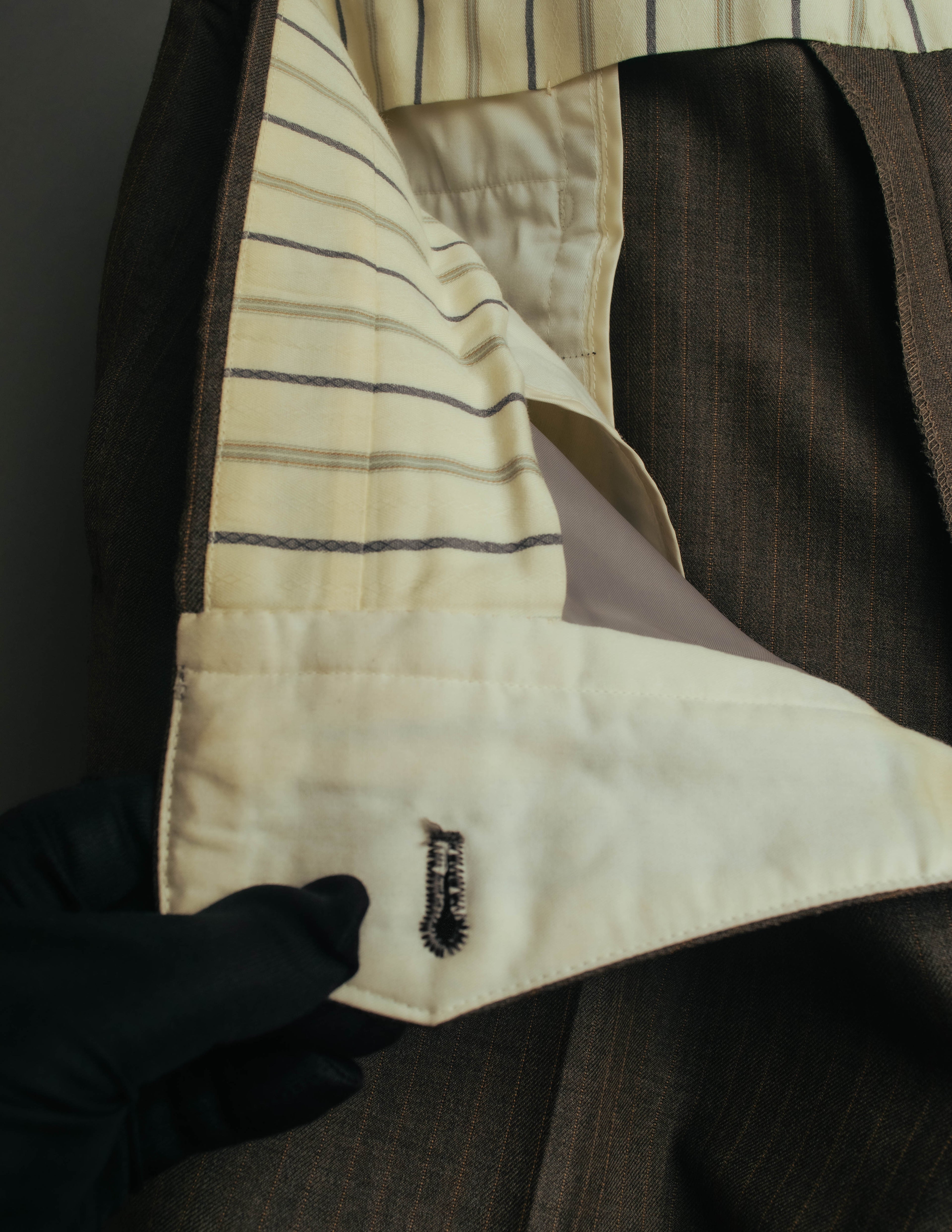 "BURBERRY LONDON" 00's-10's Classic striped double-breasted wool suit