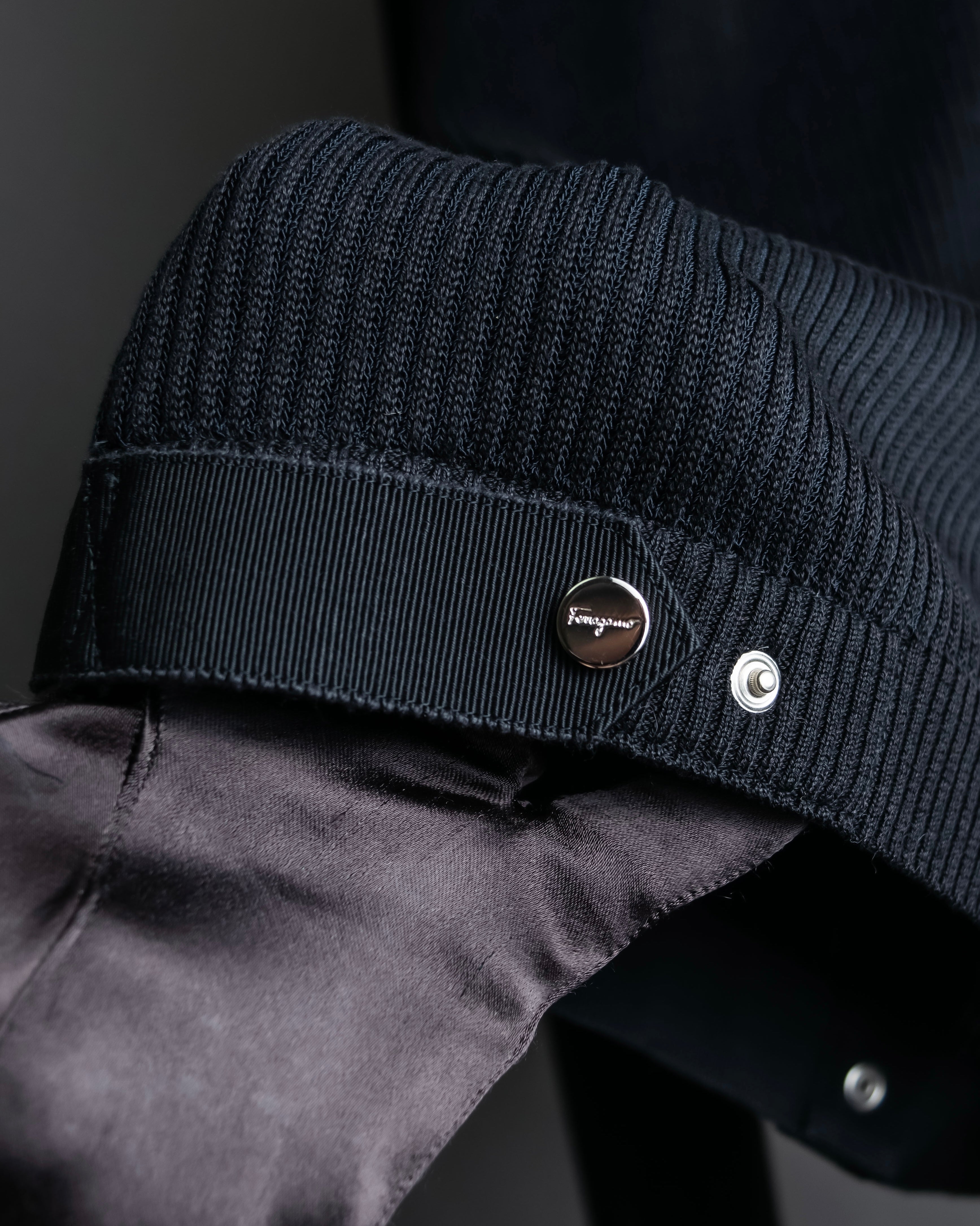 "Salvatore Ferragamo"Cotton x rayon summer knit shirt