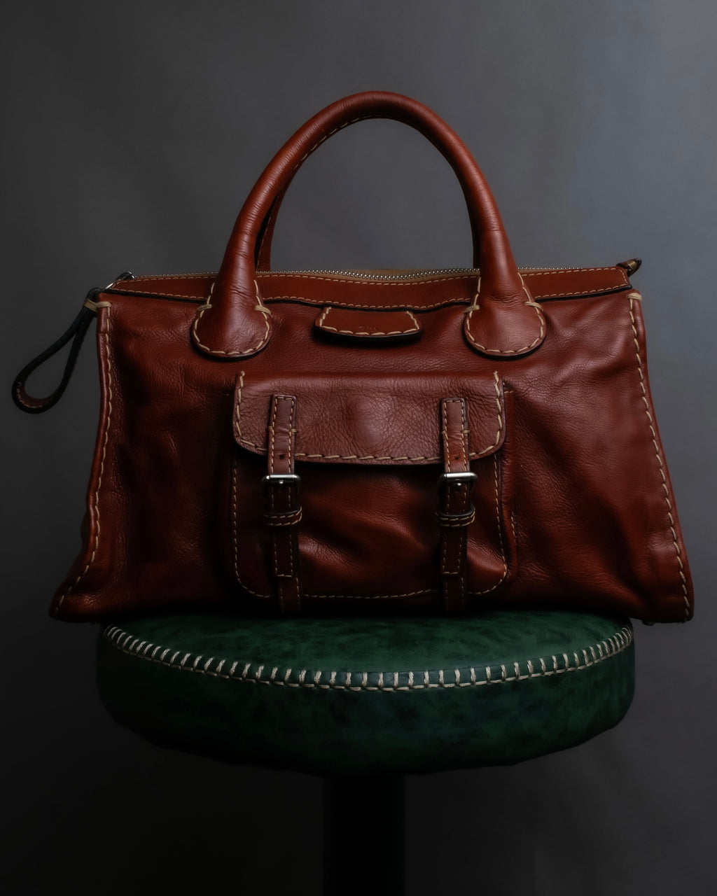 "Chloe" Edith series crossbody leather bag