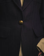 –SPECIAL– “GUCCI” 80’s-90’s Sculptural tailored blazer with gold buttons