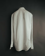-SPECIAL- "Dior" 10's-20's Sculptural cord embellished concealed placket long sleeve dress shirt