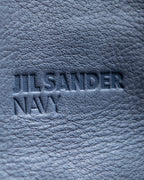 "JIL SANDER navy" bicolor 2way tote bag