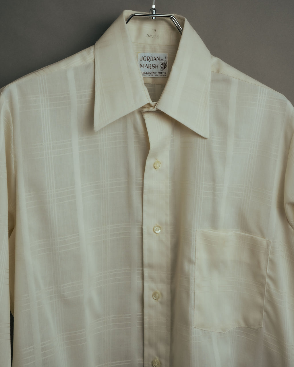 -MOOD Vintage Collections-
70’s-80’s Tone on tone check dress shirt