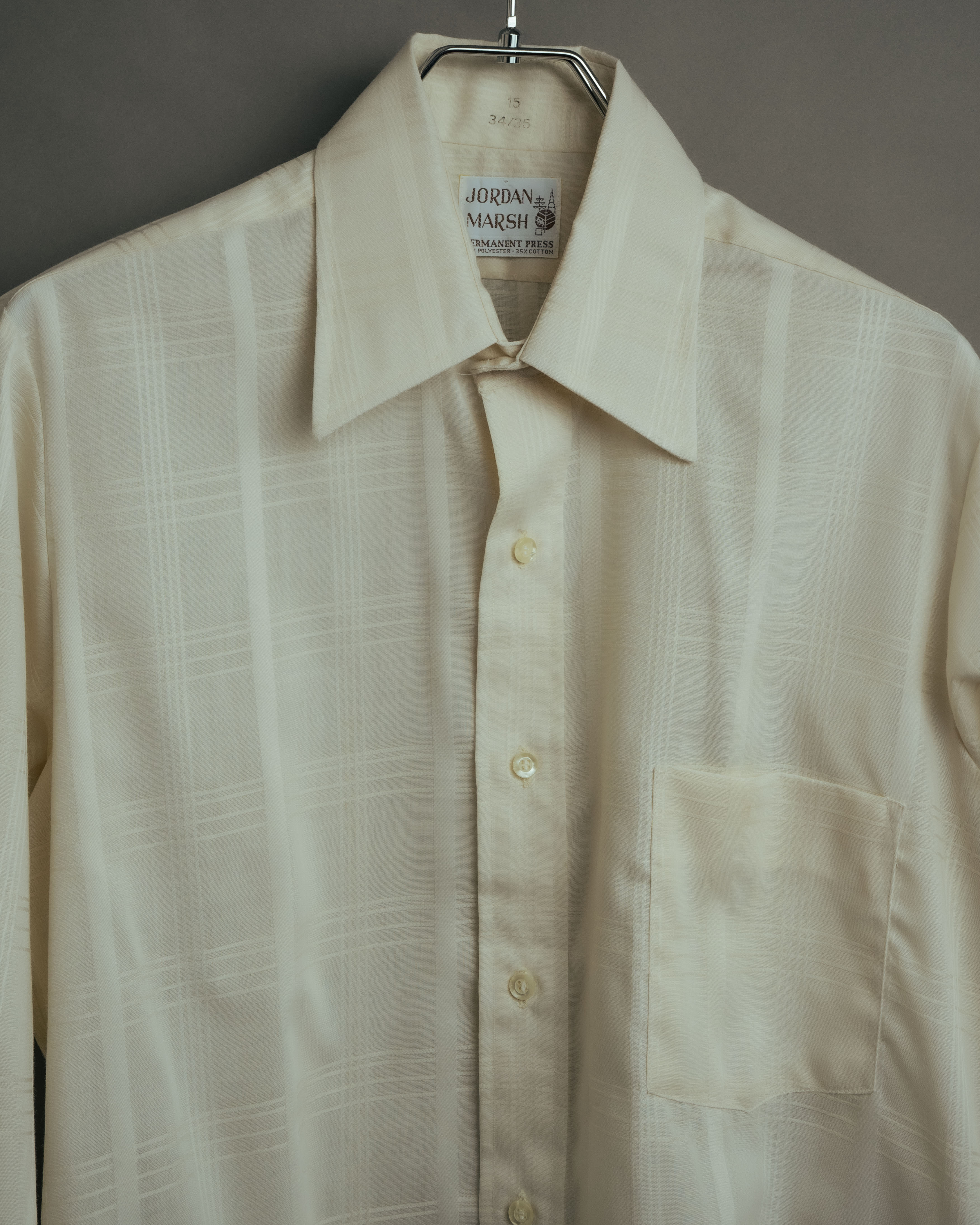 -MOOD Vintage Collections-
70’s-80’s Tone on tone check dress shirt