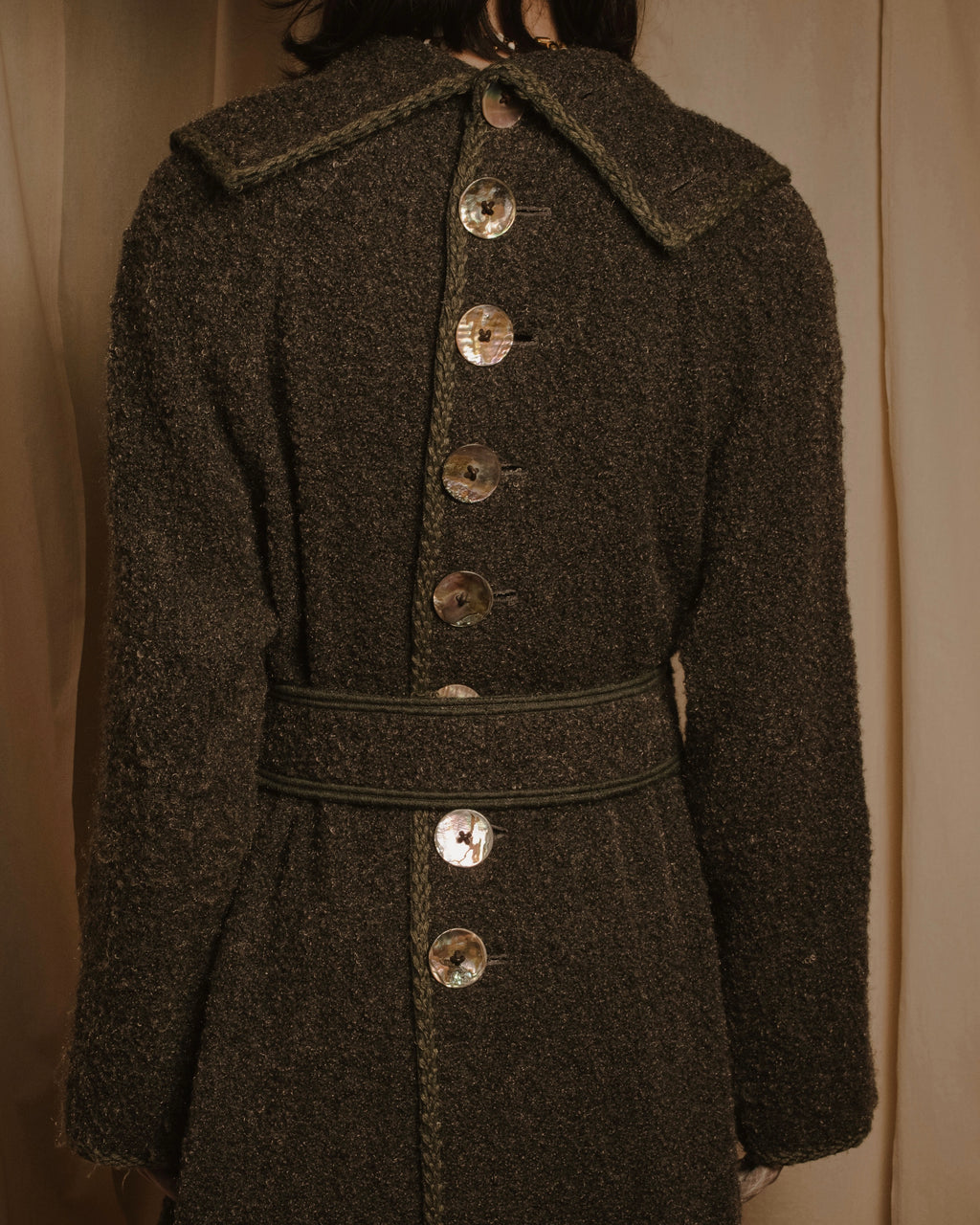 –SPECIAL– "FENDI"
Late 80s-early 90s oversized pile wool wrap coat