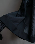 "COMME des GARCONS" Ruffle & tulle asymmetrical docking sarouel slacks