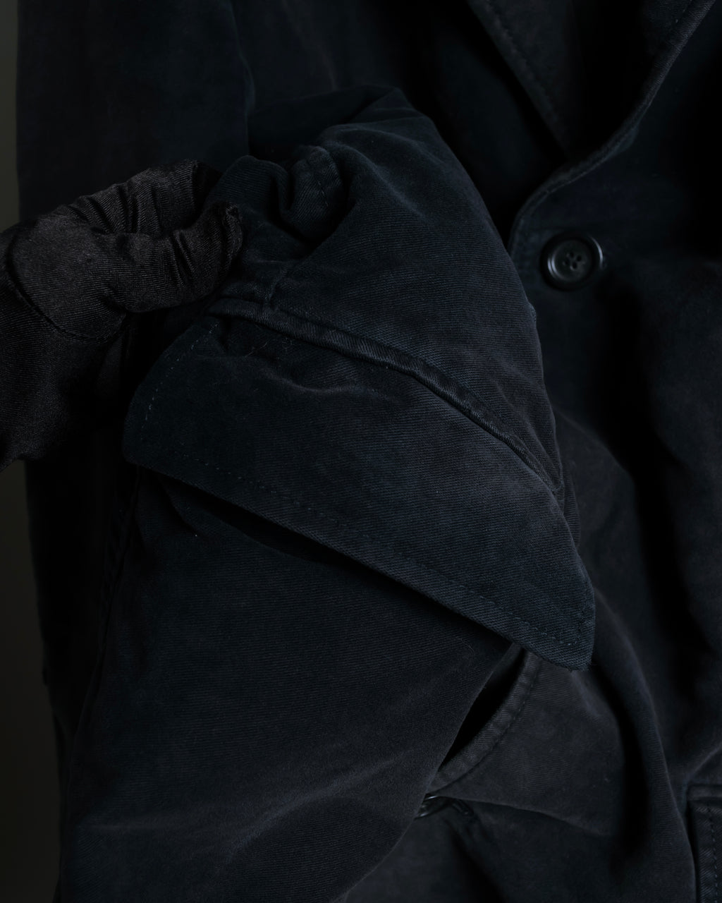 "BURBERRY" Garment dyed faded hunting design coat