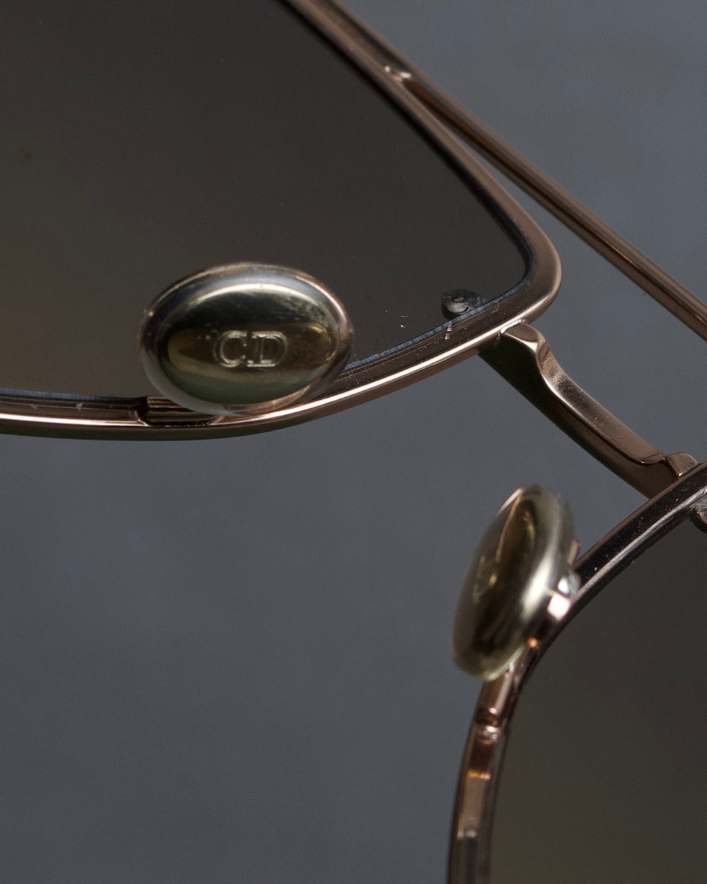 "Christian Dior" Metal acetate combination design sunglasses