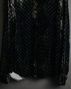 “DRIES VAN NOTEN” 2010’s Circle motif velvet shirt