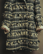 "THOM BROWNE" 2010's-20's Textured double breasted boucle coat