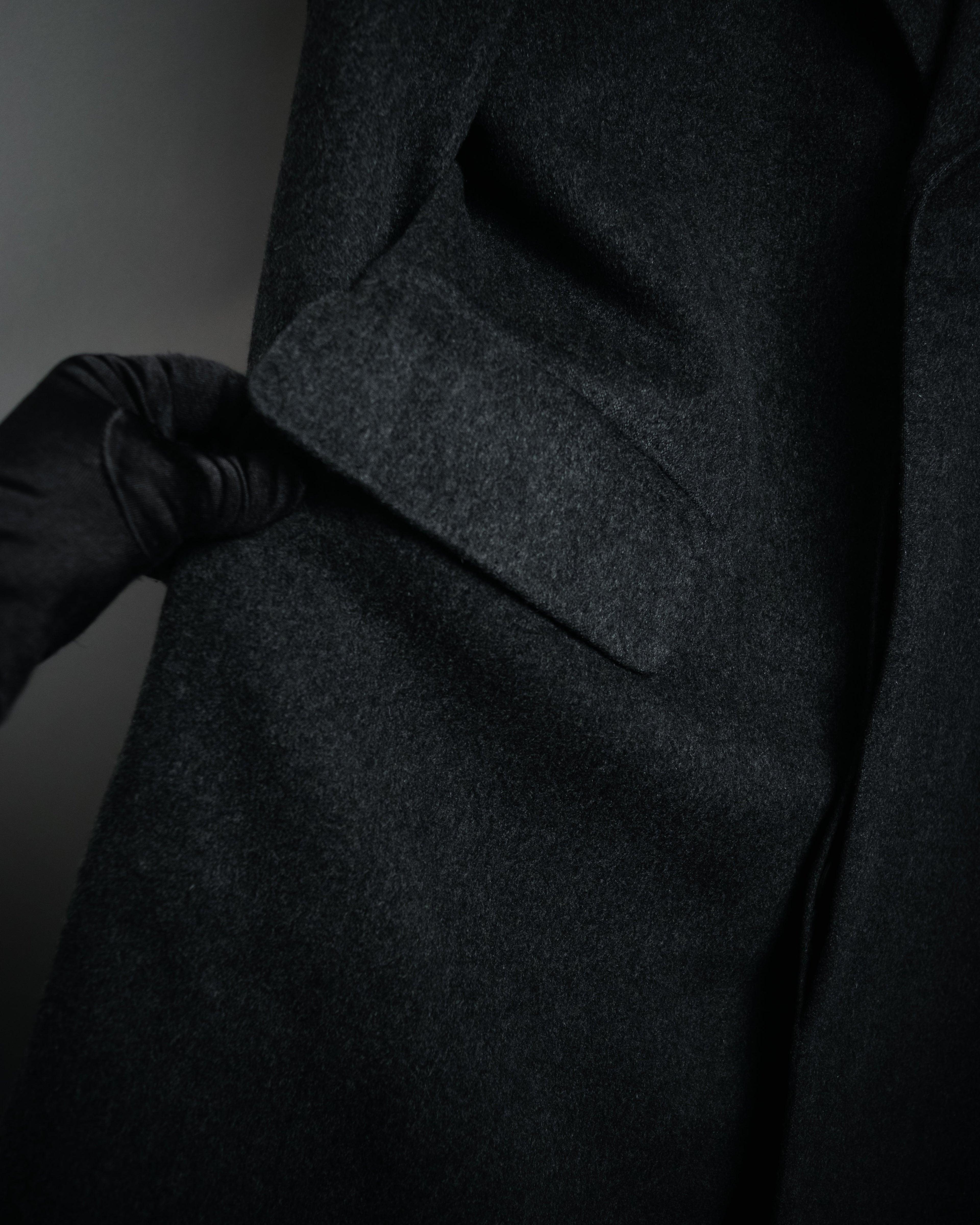 “BALENCIAGA PARIS” 90’s Cashmere blend chesterfield coat