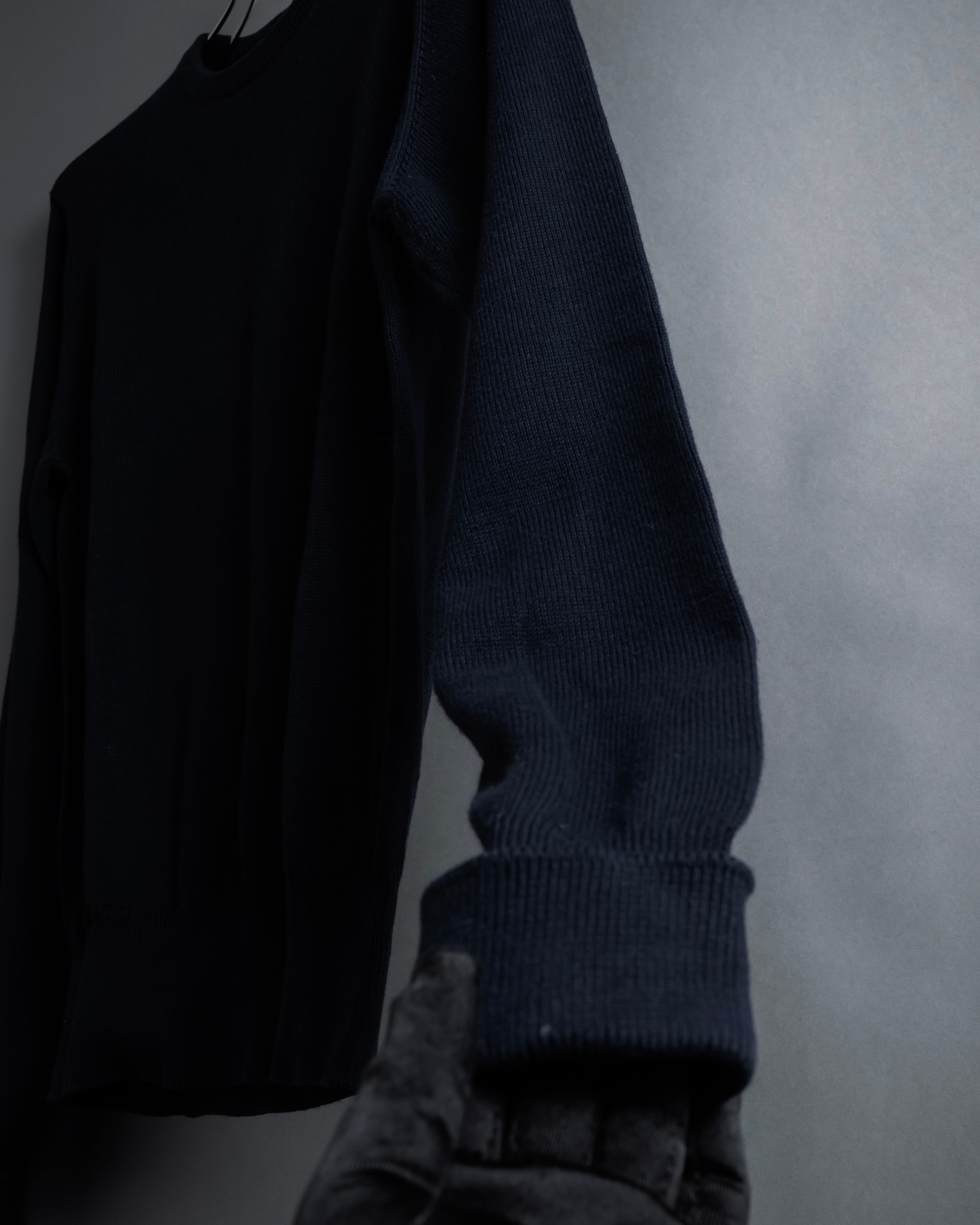 "HERMES" 80's-90's Minimalist design cotton knit