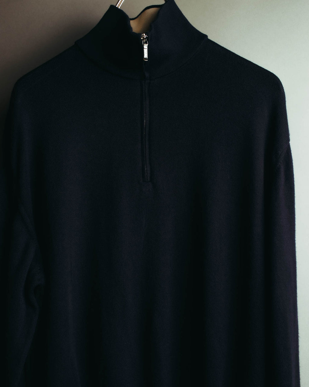"Loro Piana" 00's-10's Refined cotton half-zip sweater