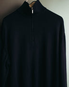 "Loro Piana" 00's-10's Refined cotton half-zip sweater