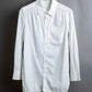 "BALENCIAGA" Gathered design box cut white shirt