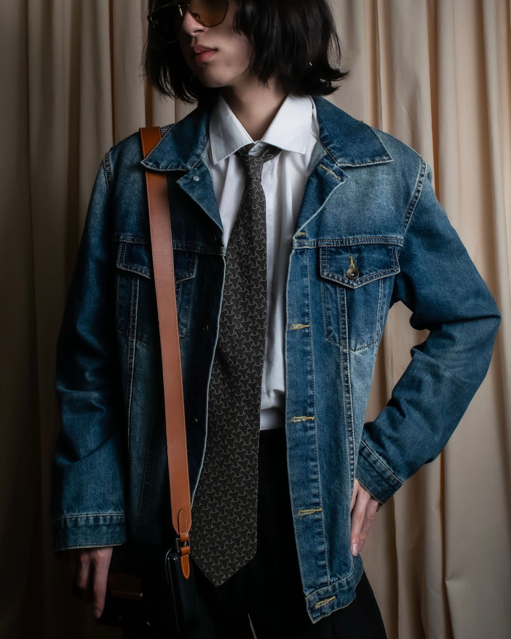 "NUMBER (N)INE" Vintage washed denim jacket