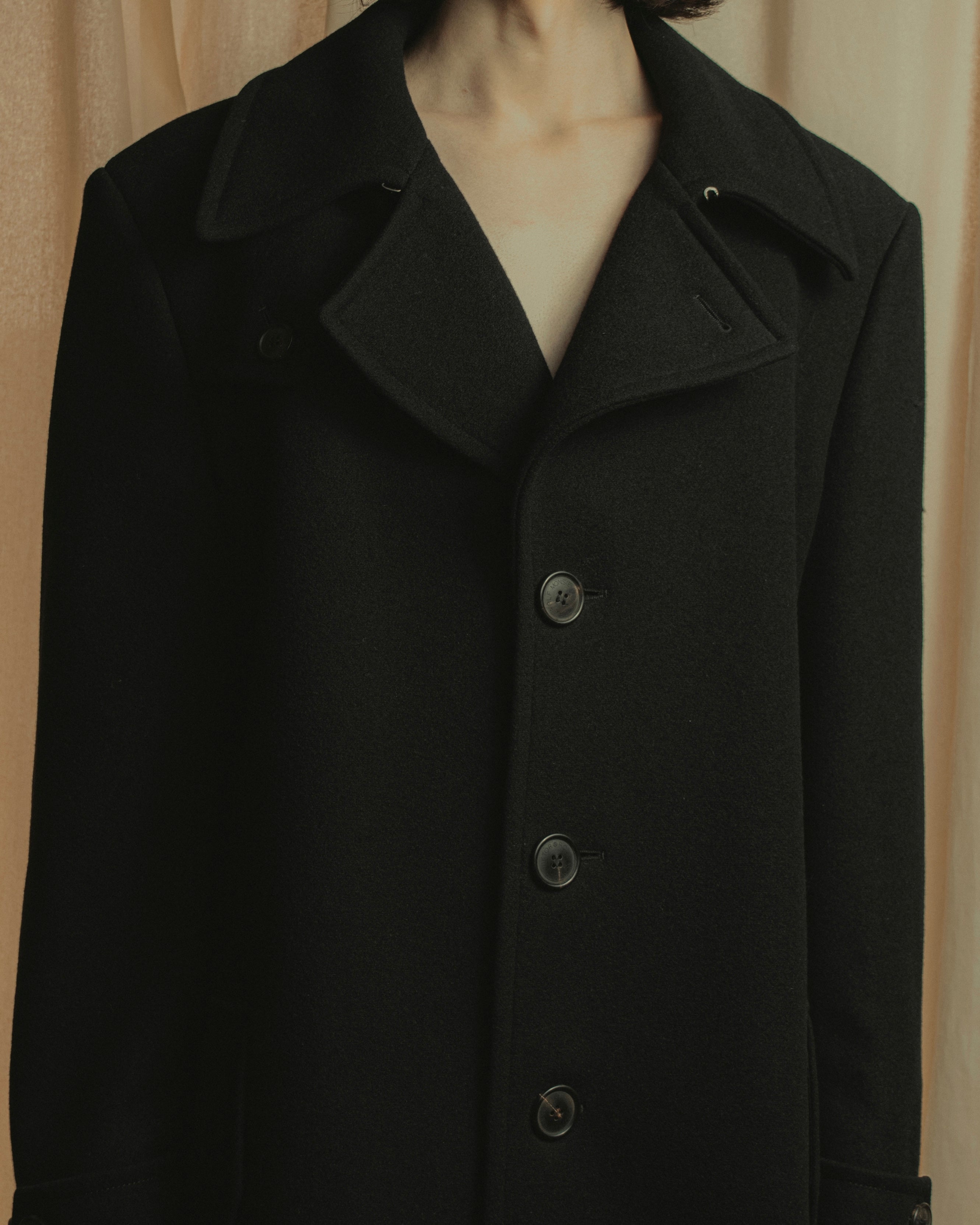 "VIKTOR&ROLF" Sculptural lapel melton coat