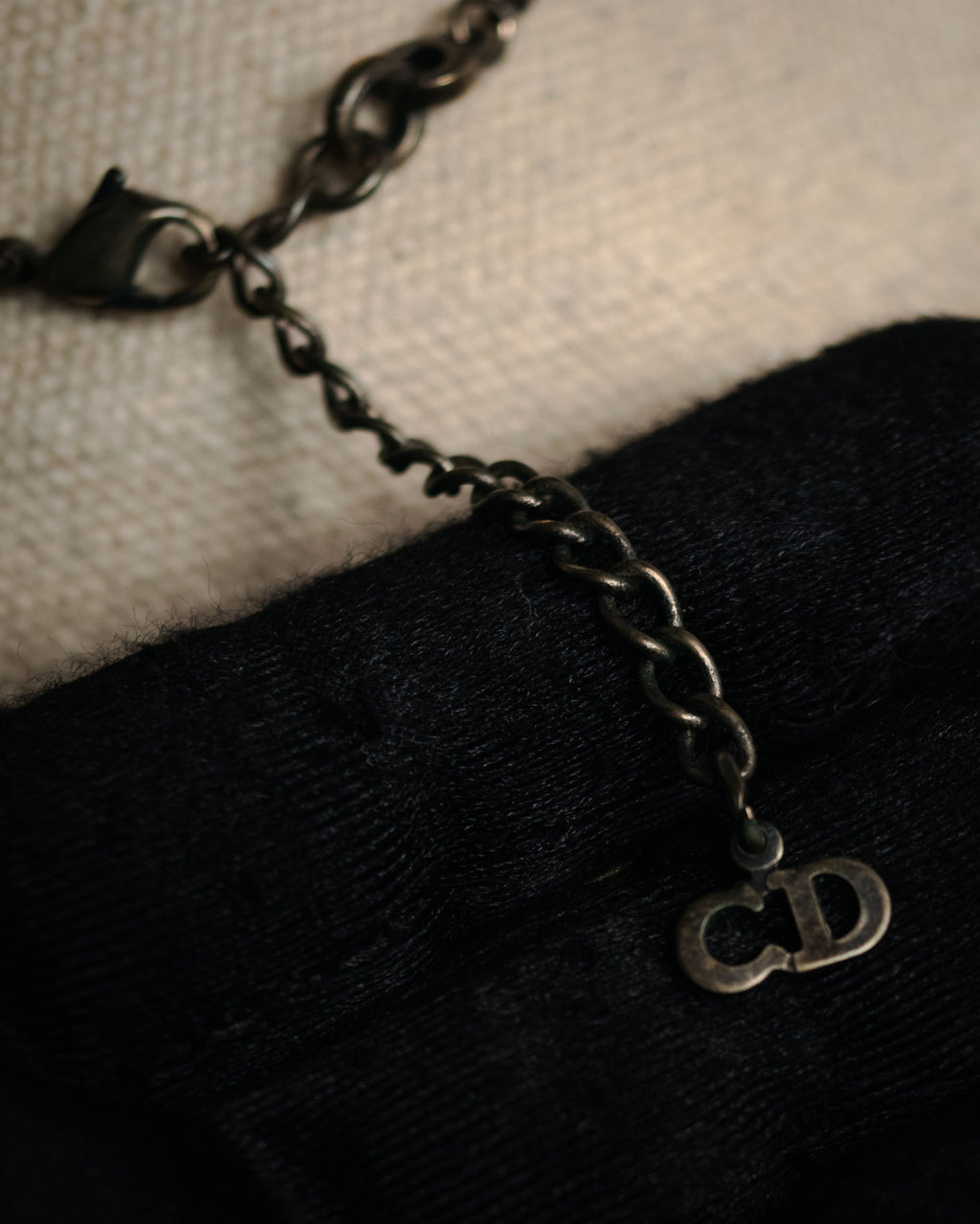 “Christian Dior” 90’s–00’s Botanical mistletoe motif necklace and earrings set