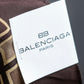 "BALENCIAGA" Block geometric pattern square scarf