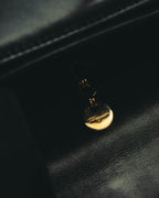 "Salvatore Ferragamo" 80's-90's Structured leather top handle bag