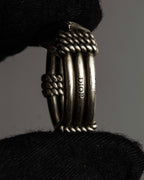 "Christian Dior" Buffalo design silver ring