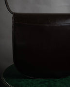 “Yves Saint Laurent” 80’s-90’s Cassandre embossed shoulder bag
