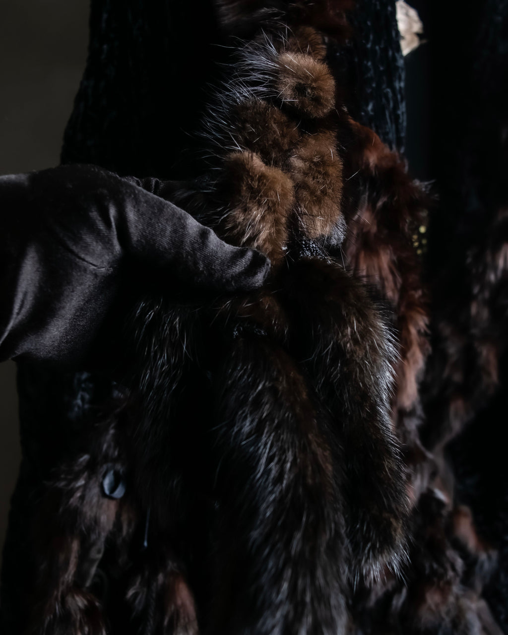 "FENDI" 1970's oversized astrakhan fur coat