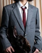 "DIOR" Red dot pattern narrow necktie