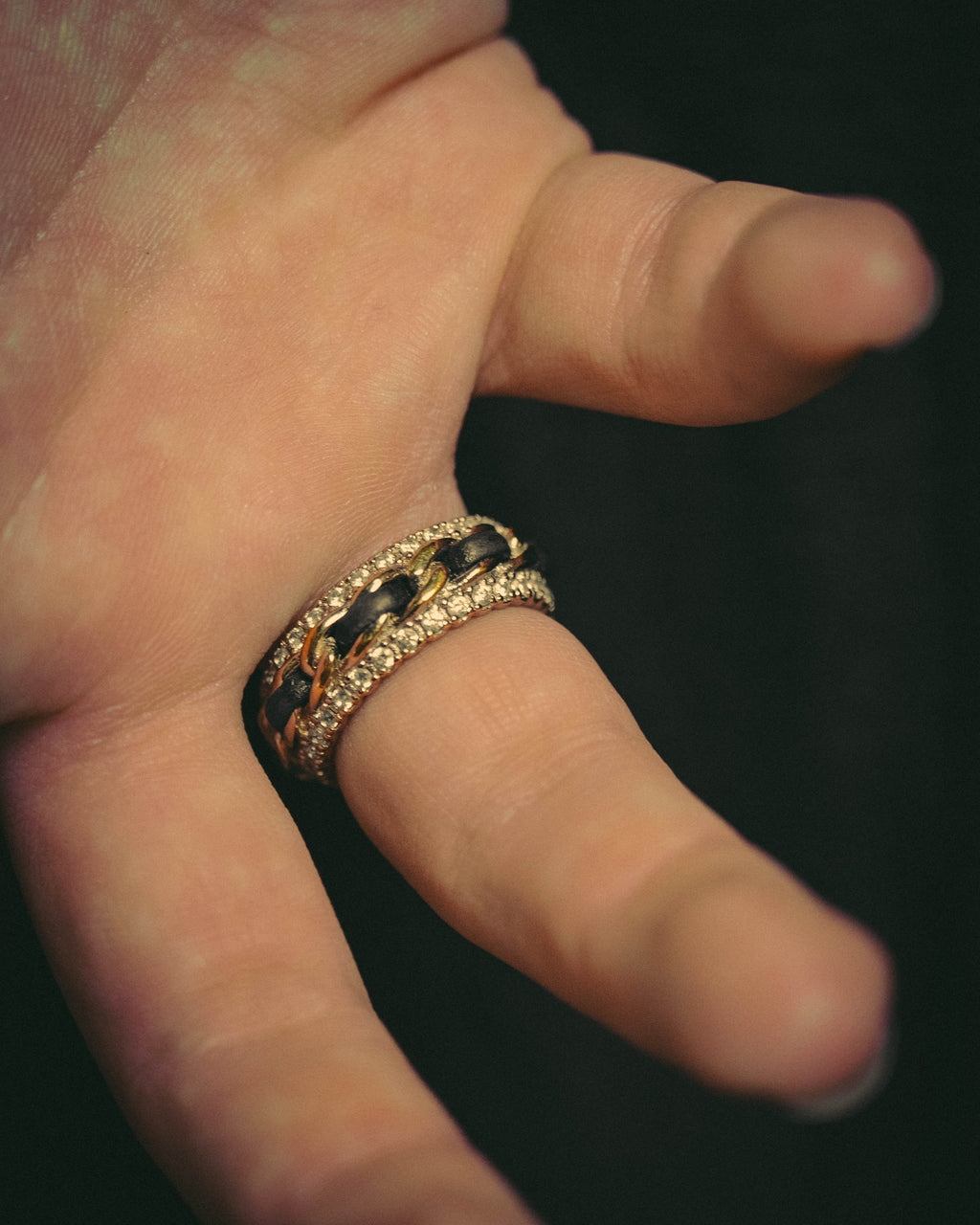 -SPECIAL- "CHANEL" Embellished costume jewelry ring