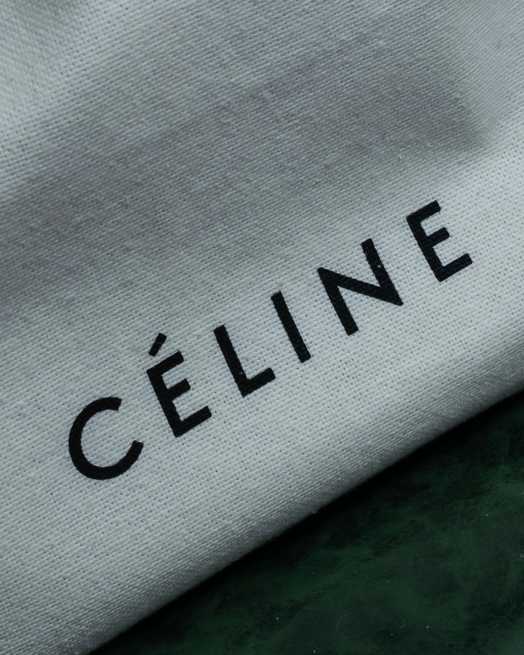 "CELINE" Various studs horizontal leather 2way bag