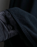 "DOLCE & GABBANA" Lace layered design V-neck knit