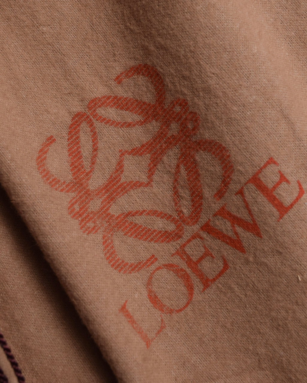 "LOEWE" Anagram logo engraved bicolor leather square bag