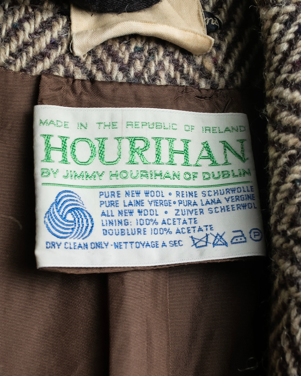 Vintage irish tweed long coat