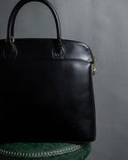 "Salvatore Ferragamo" 90's Animal motif studs design leather bag