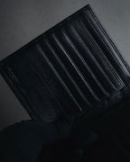 "YVES SAINT LAURENT" Stud-embellished monogram bi-fold wallet