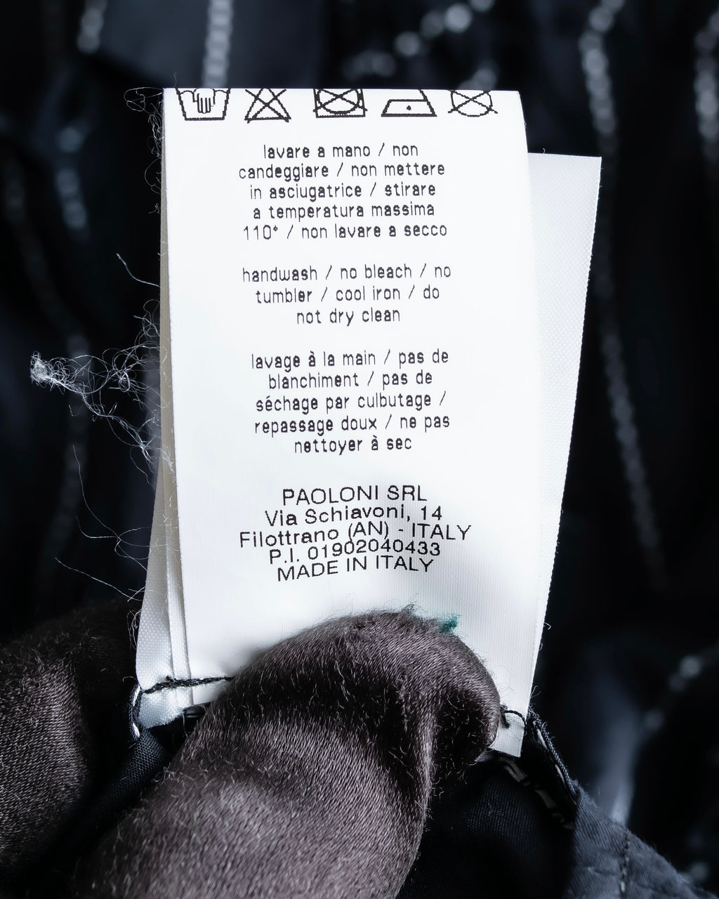 "MSGM" Frill design logo pinstripe pattern shirt