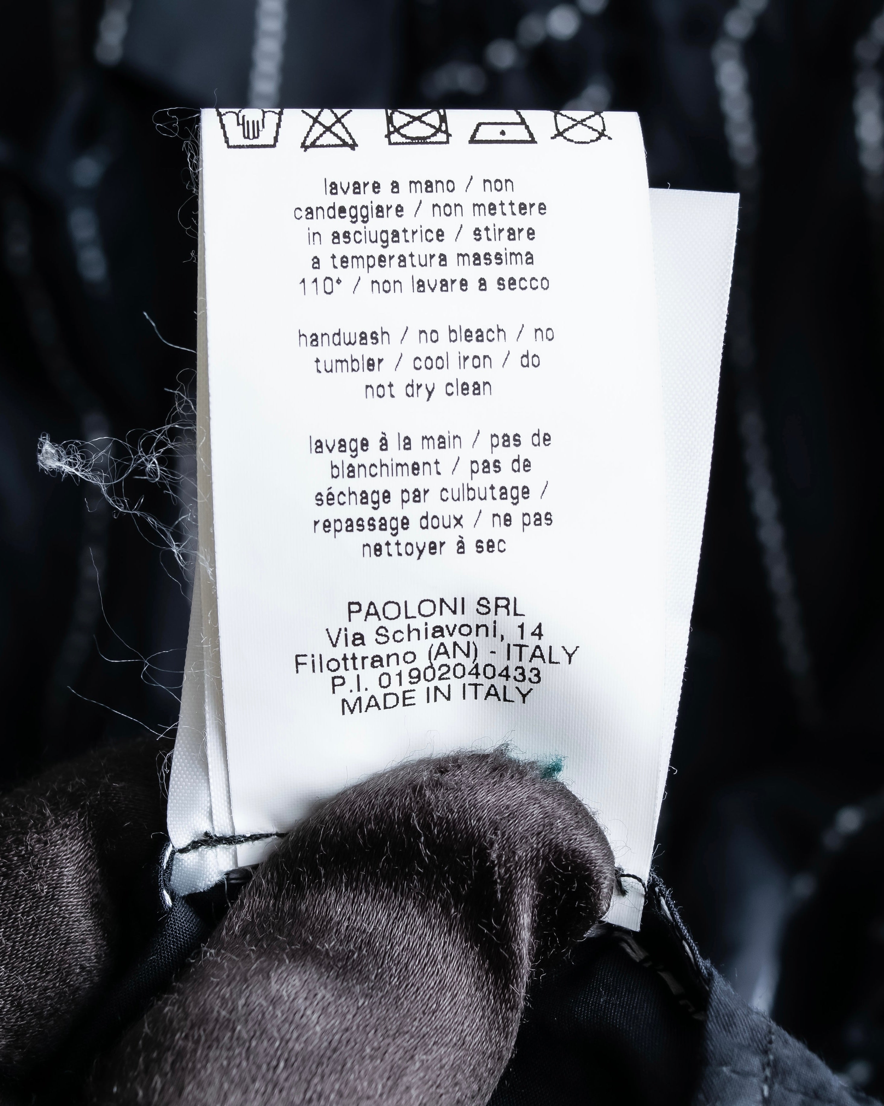 "MSGM" Frill design logo pinstripe pattern shirt