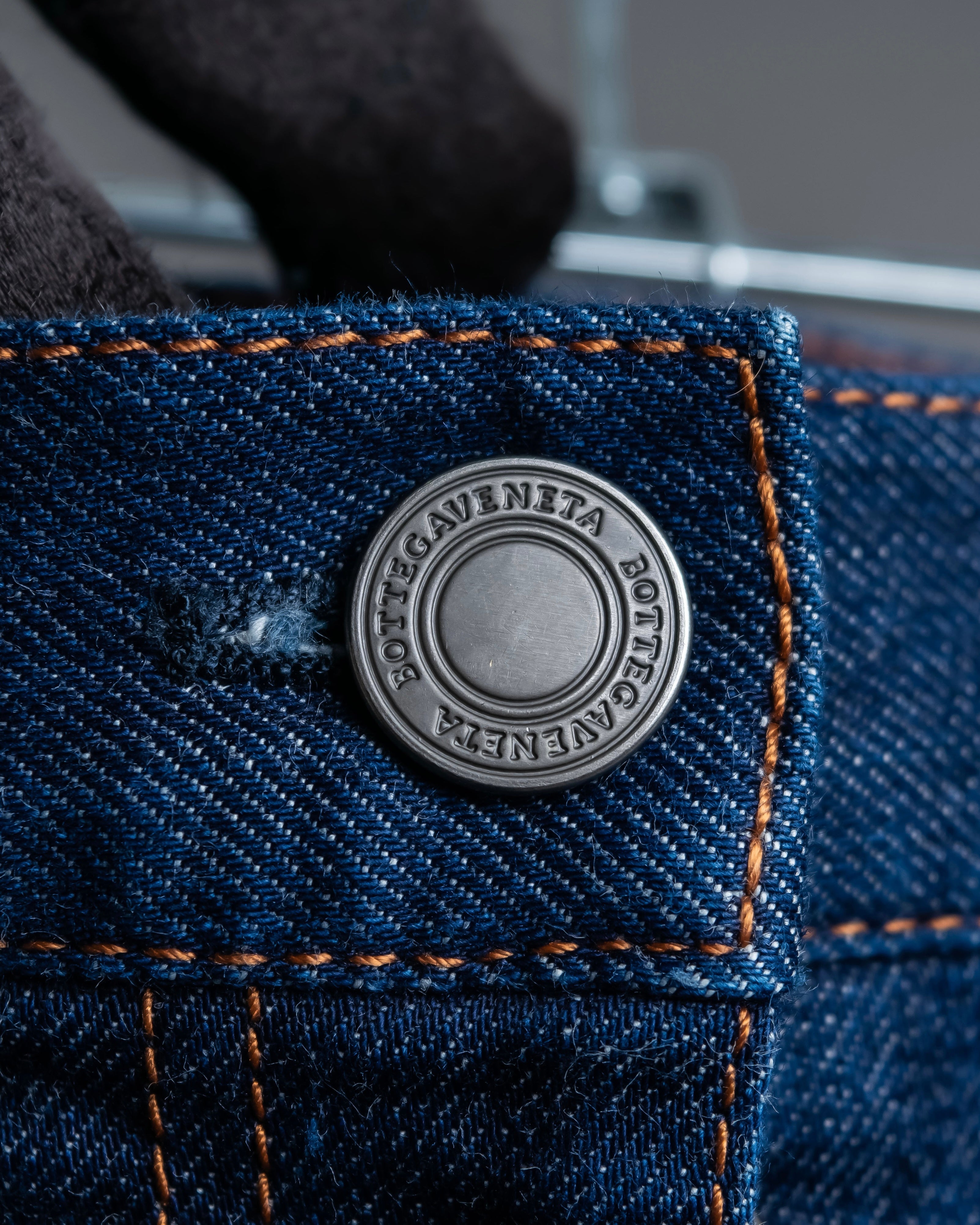 "BOTTEGA VENETA" Wide straight silhouette fisherman denim pants