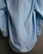 -SPECIAL- "GUCCI" 2010's-20's Pearl embellished detachable collar striped long shirt