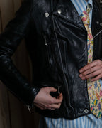 "HYSTERIC GLAMOUR" Lamb leather double riders jacket