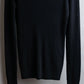 "PRADA" Ribbed black color pullover knit