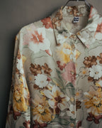 -MOOD Vintage Collections-
90’s-00’s Large floral print drape shirt
