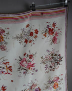 “GUCCI” Botanical printed silk scarf