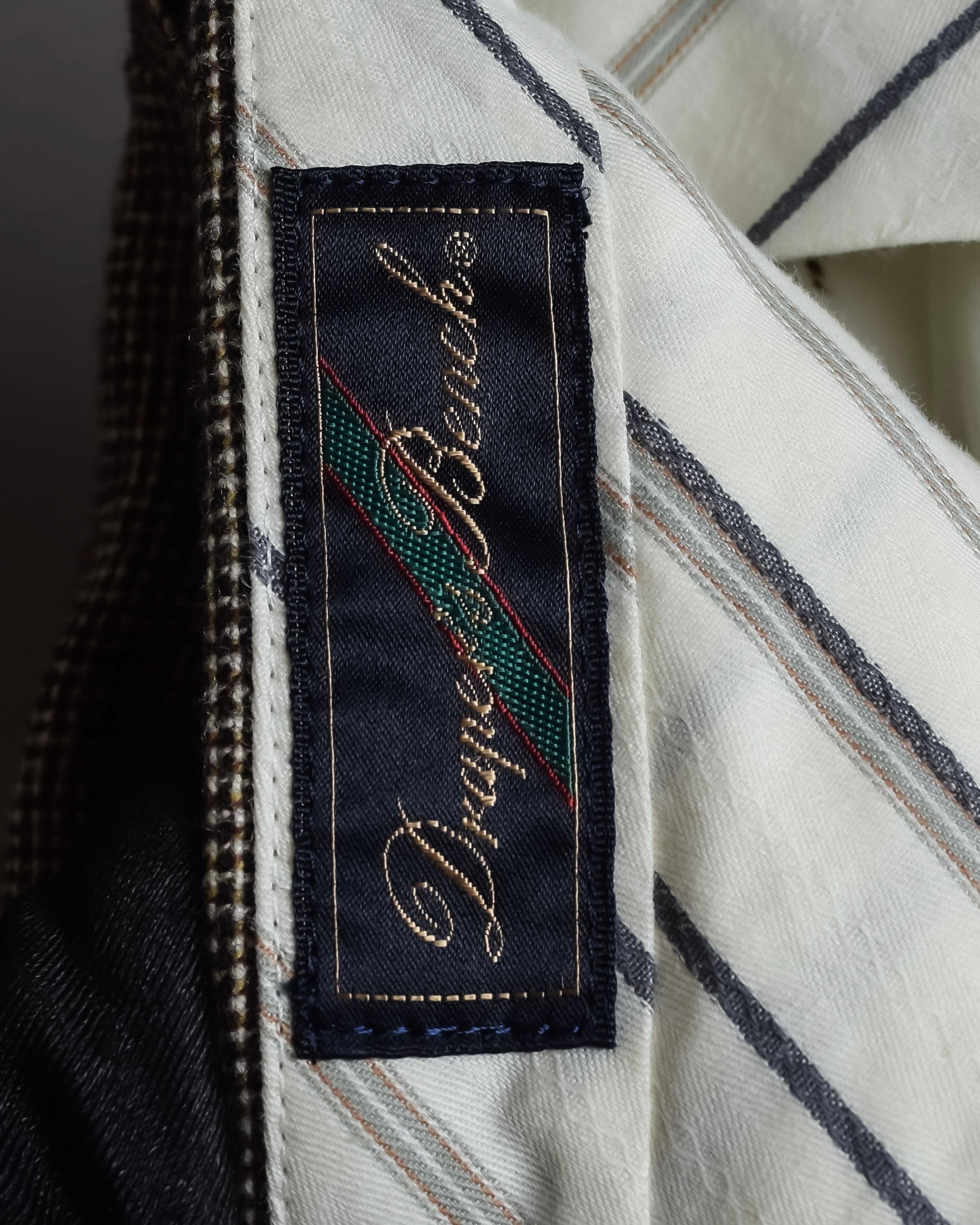 "BROOKS BROTHERS" Melange tweed three-piece suit