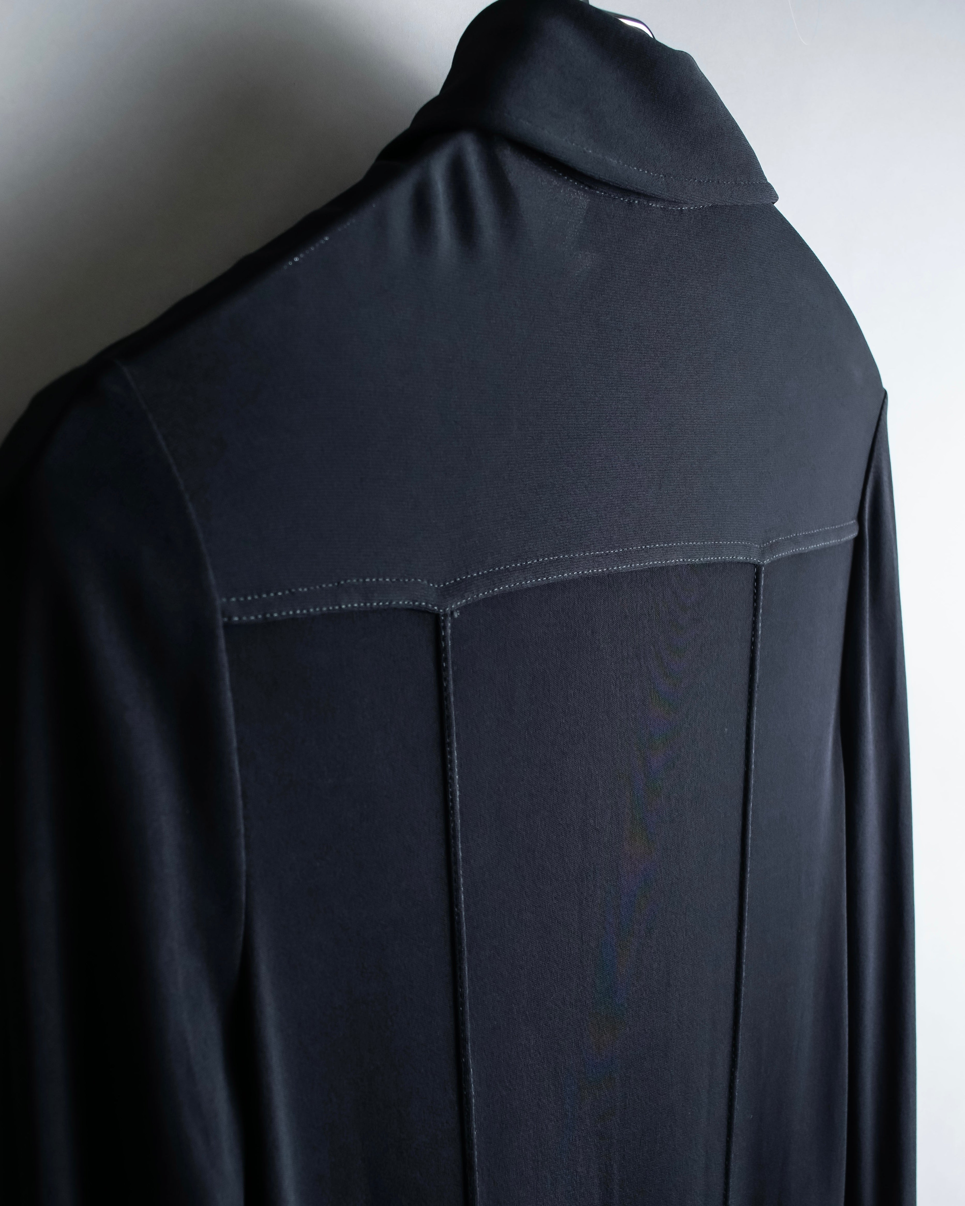 "GUCCI" Drawstring design pintuck long shirt