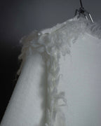 "COMME des GARCONS" 18AW layered mesh design fringe thick knit